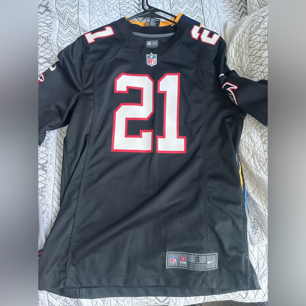 Deion sanders Atlanta falcons jersey used size small adult